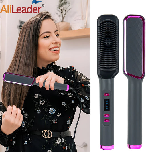 Frizz-Free Hair Straightener Brush